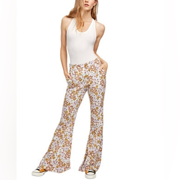 Free People Pants - Free People Floral Can't Take Eyes Off Your Pants